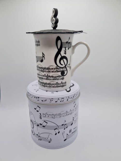 Tazas con notas musicales